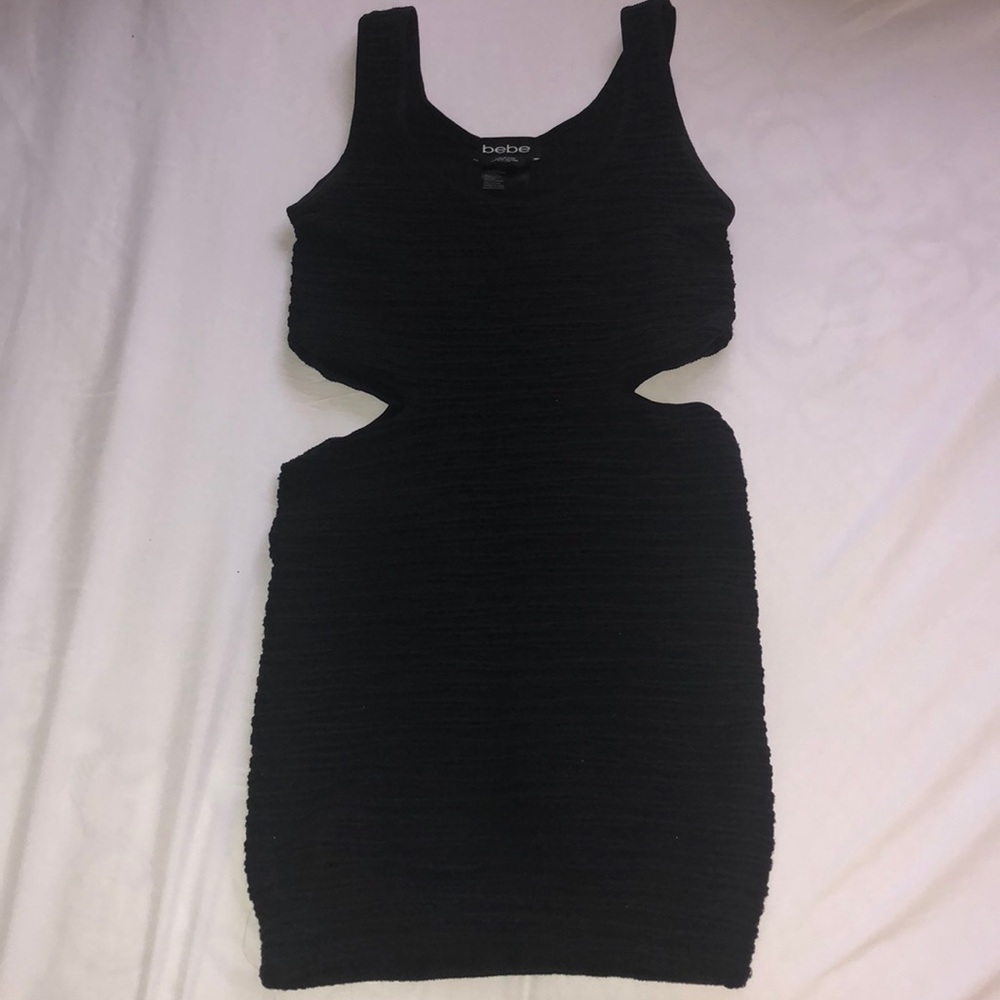 black bebe bodycon dress
